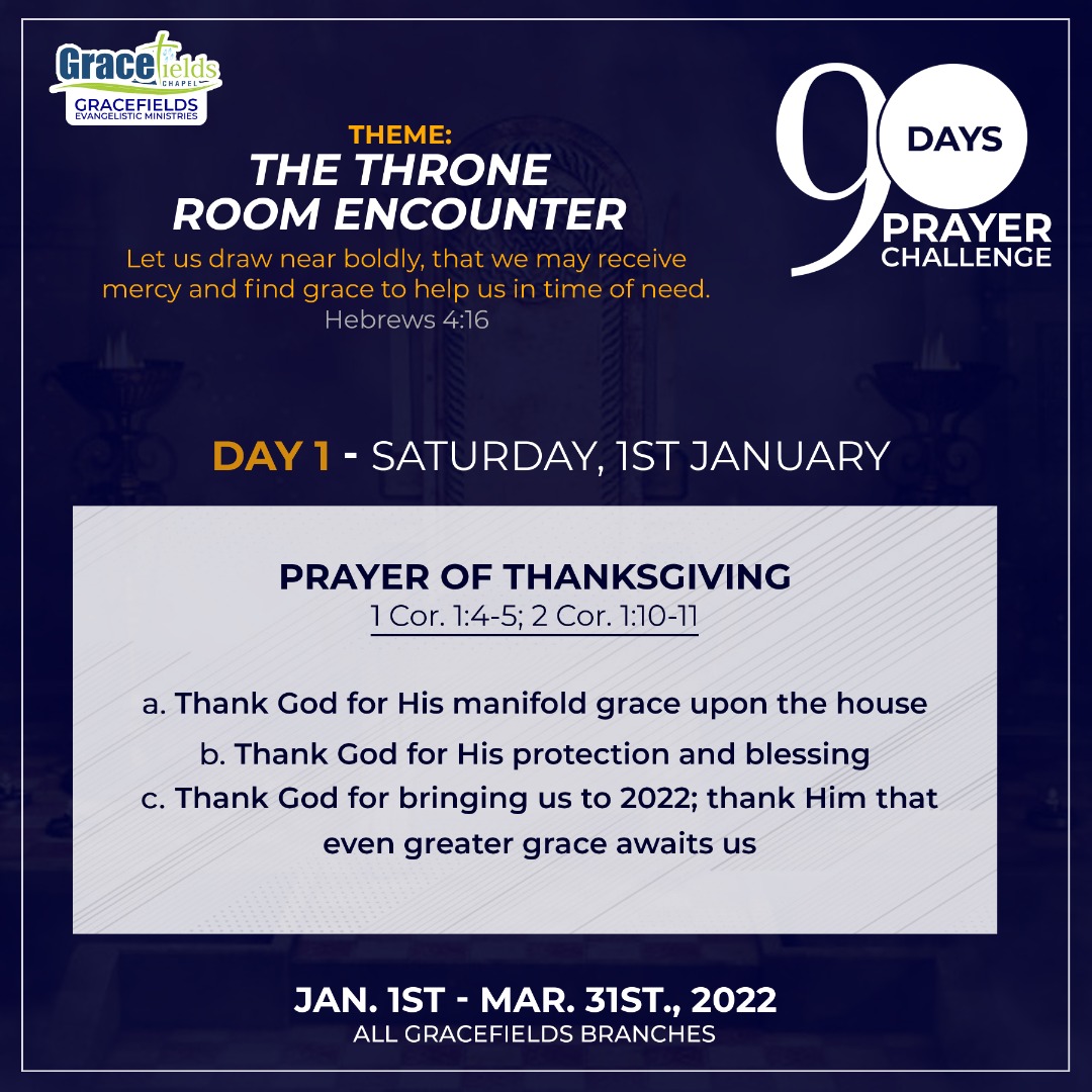 90 Days Prayer Challenge - Day 1